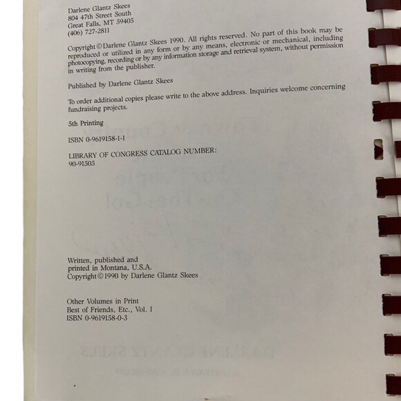 Best Of Friends Too Cookbook Vol 2 By Darlene Glantz Skees 1990 Spiral Bound - Picture 5 of 16